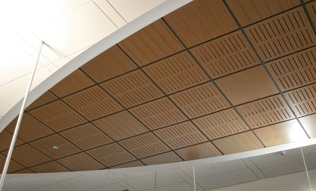 wooden ceiling tiles