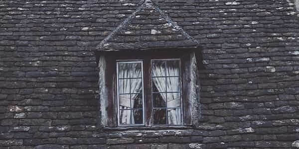 old black roof